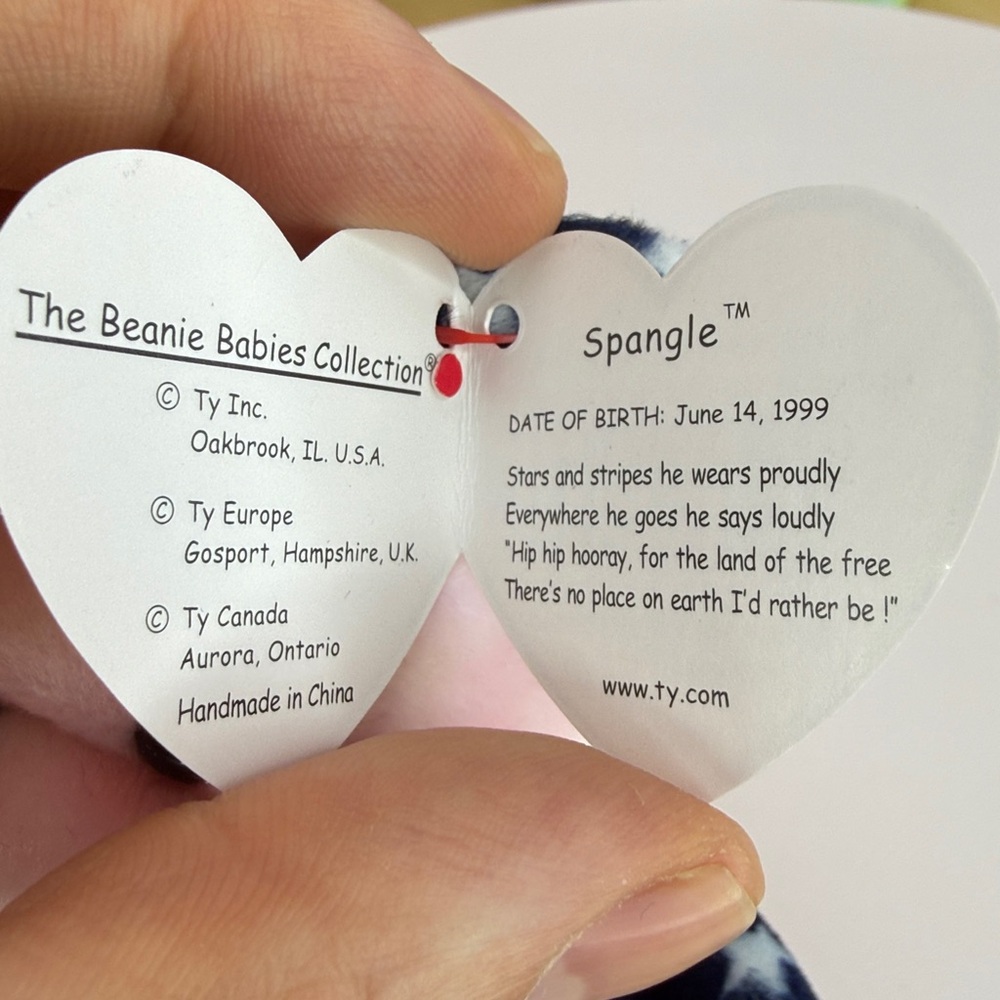 ❤️🇺🇸BEANIE BABY PATRIOTIC BUNDLE - SPANGLE / RIGHTY / LEFTY - Picture 5 of 16
